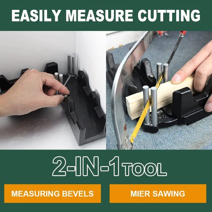 (Last Day Promotion 75% OFF) - 2-in-1 Mitre Measuring Cutting Tool