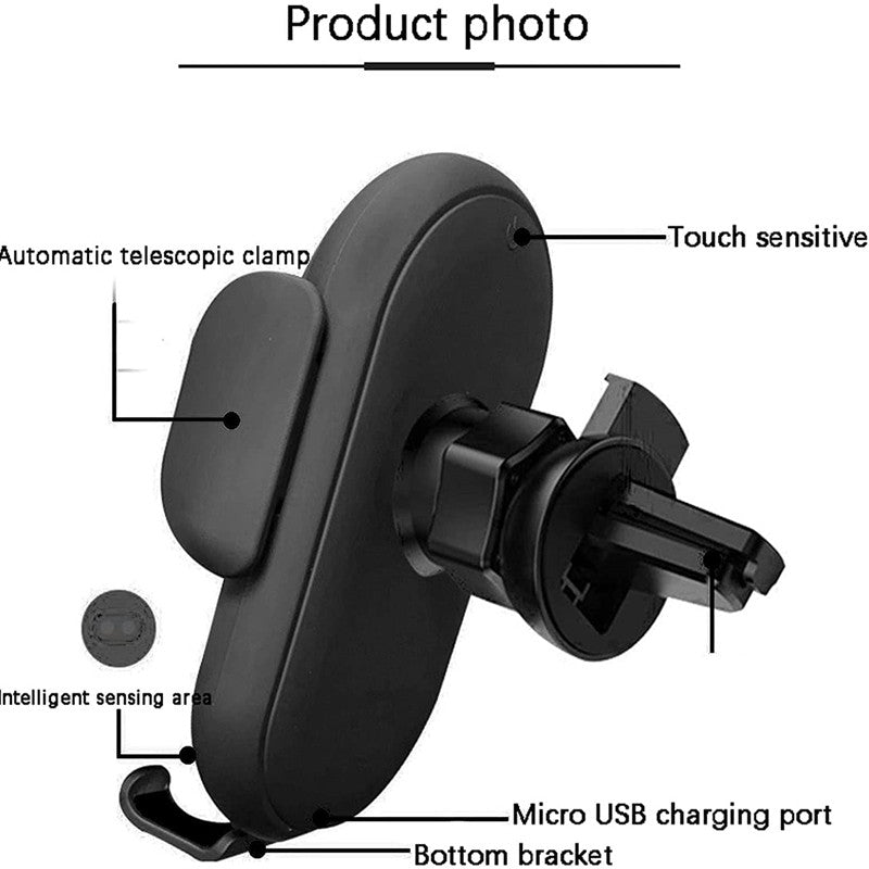 Smart Car Wireless Charger Phone Holder