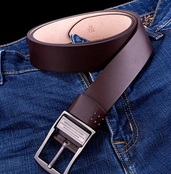 🎉 Men's Business Leather Belt 👔✨ Classic & Sophisticated Style!