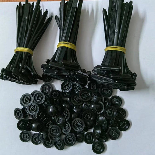 🚗50/100pcs Nylon Universal Cable Tie Buckle