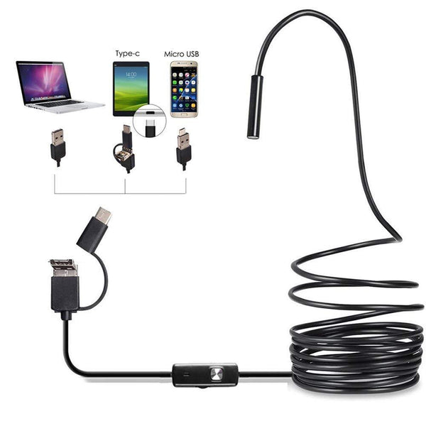 TwistView High-Resolution Waterproof Endoscope Camera