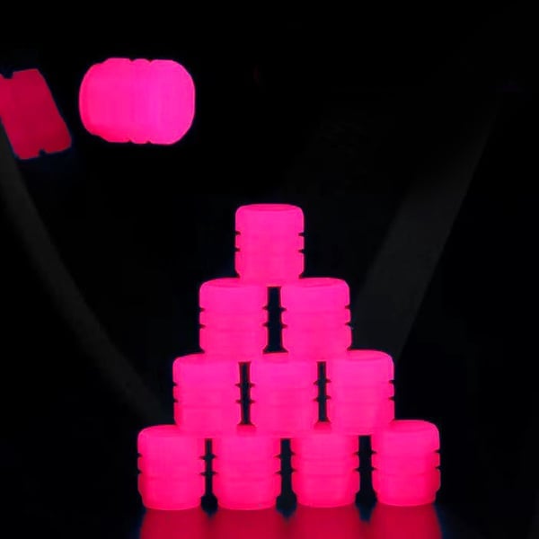 FLUORESCENT TIRE VALVE CAPS